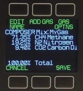 gas select screen