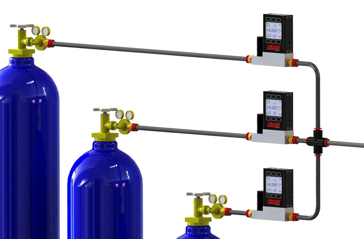 Gas mixing solutions with Alicat Mass Flow Controllers equipment solutions