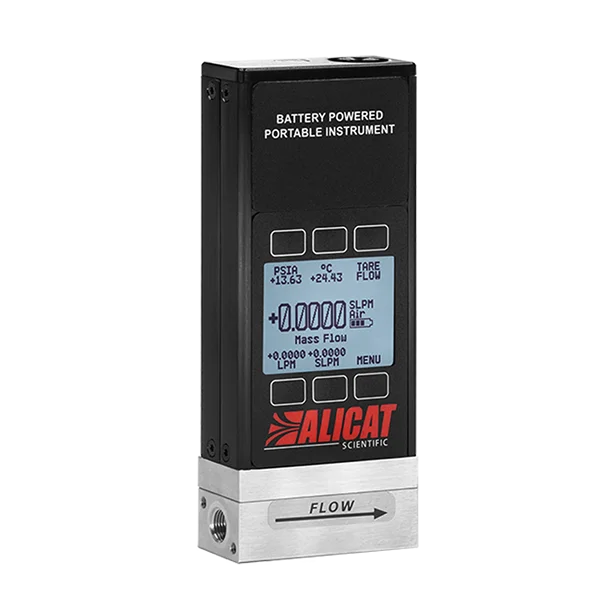 Alicat Portable Mass Flow Meter with built-in battery