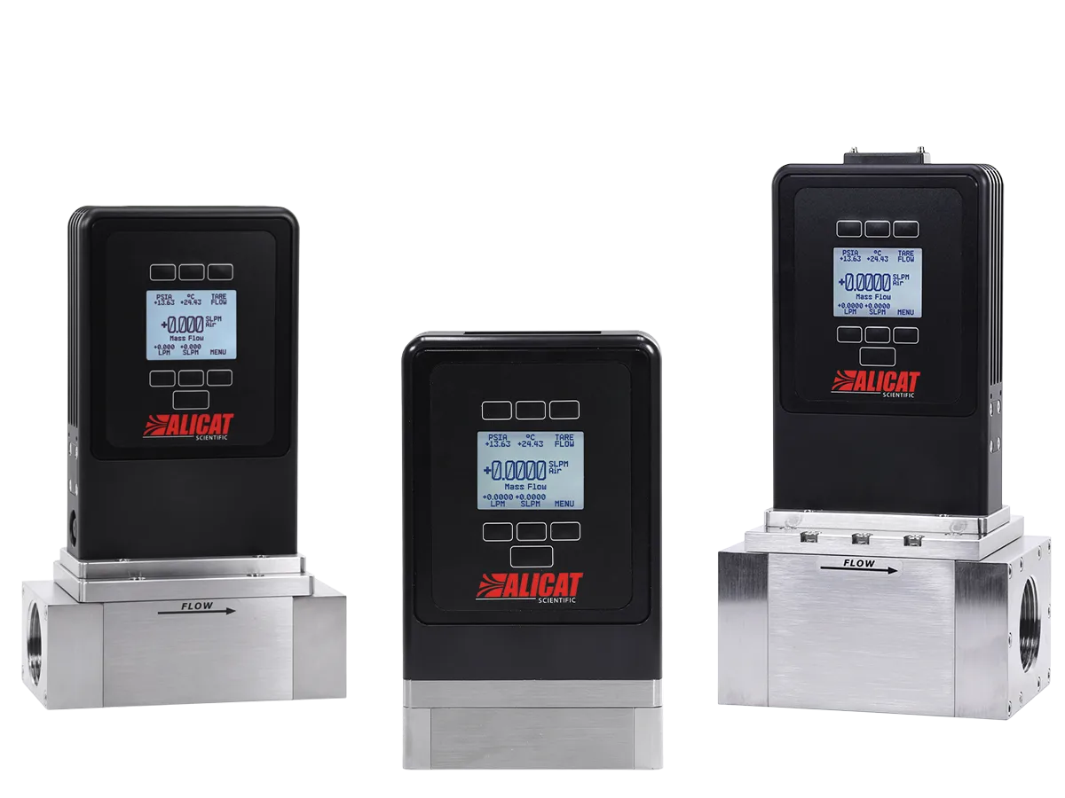 Mass flow controller products from Alicat